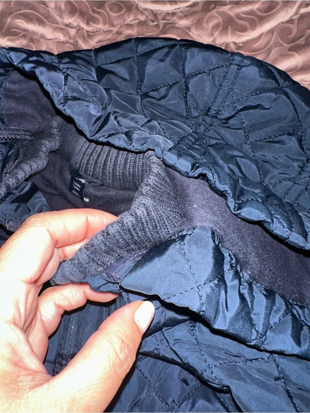 Baby GAP Navy Blue Quilted Hooded Puffer Jacket- Size 2T